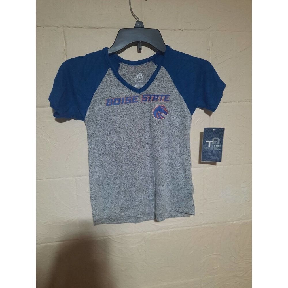 "NEW" Boise State Broncos SHIRT Team Athletics Girl's Sz S 6 6x